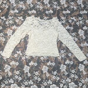 Elegant Lace Women Top - Cream by Hanky Panky